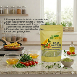 fuel up omelette mix with microgreens